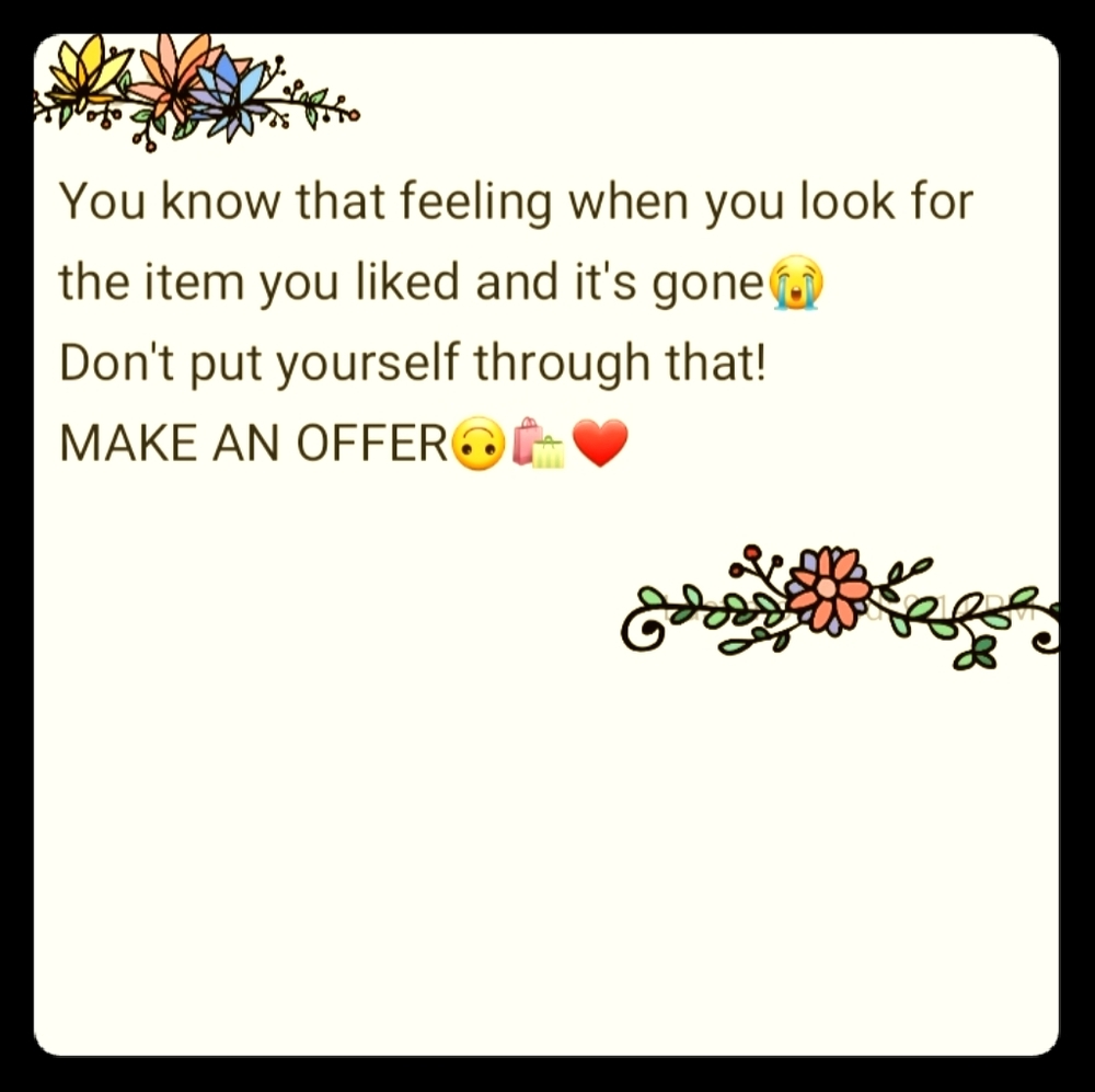 Get it before it gets purchased!🛍❤🌺